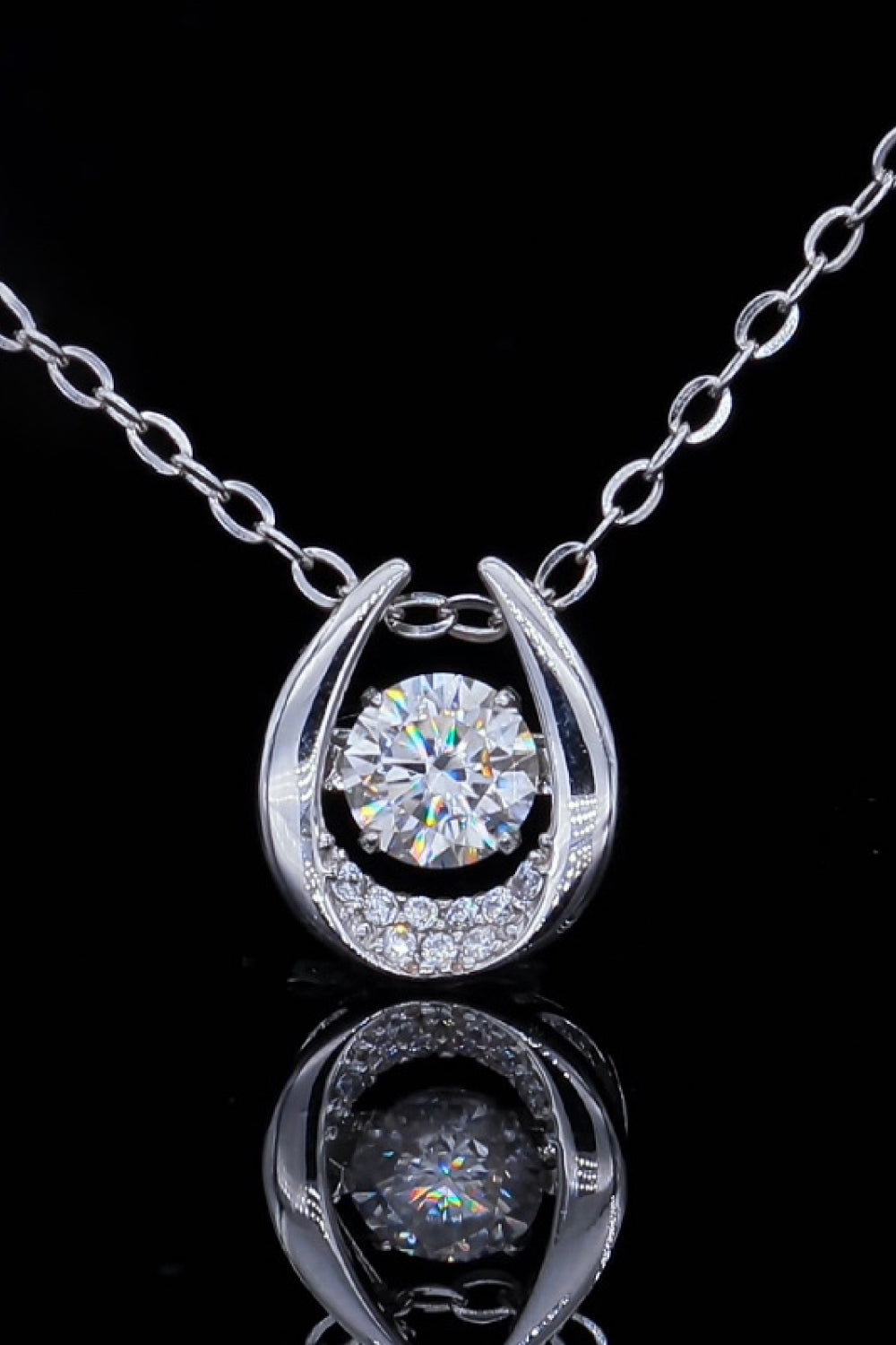 Moissanite Zircon Pendant Necklace - ClozArt