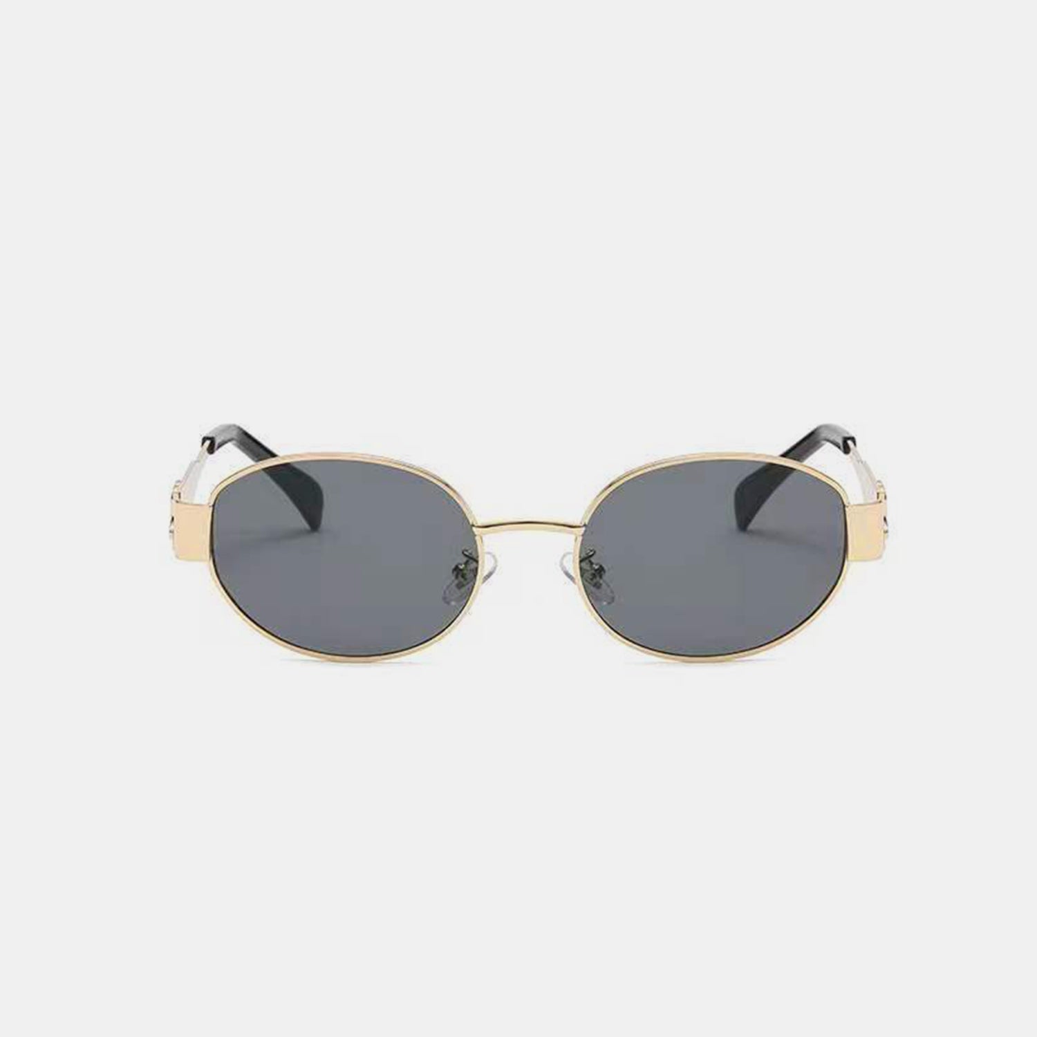 Metal Frame Oval Sunglasses - ClozArt