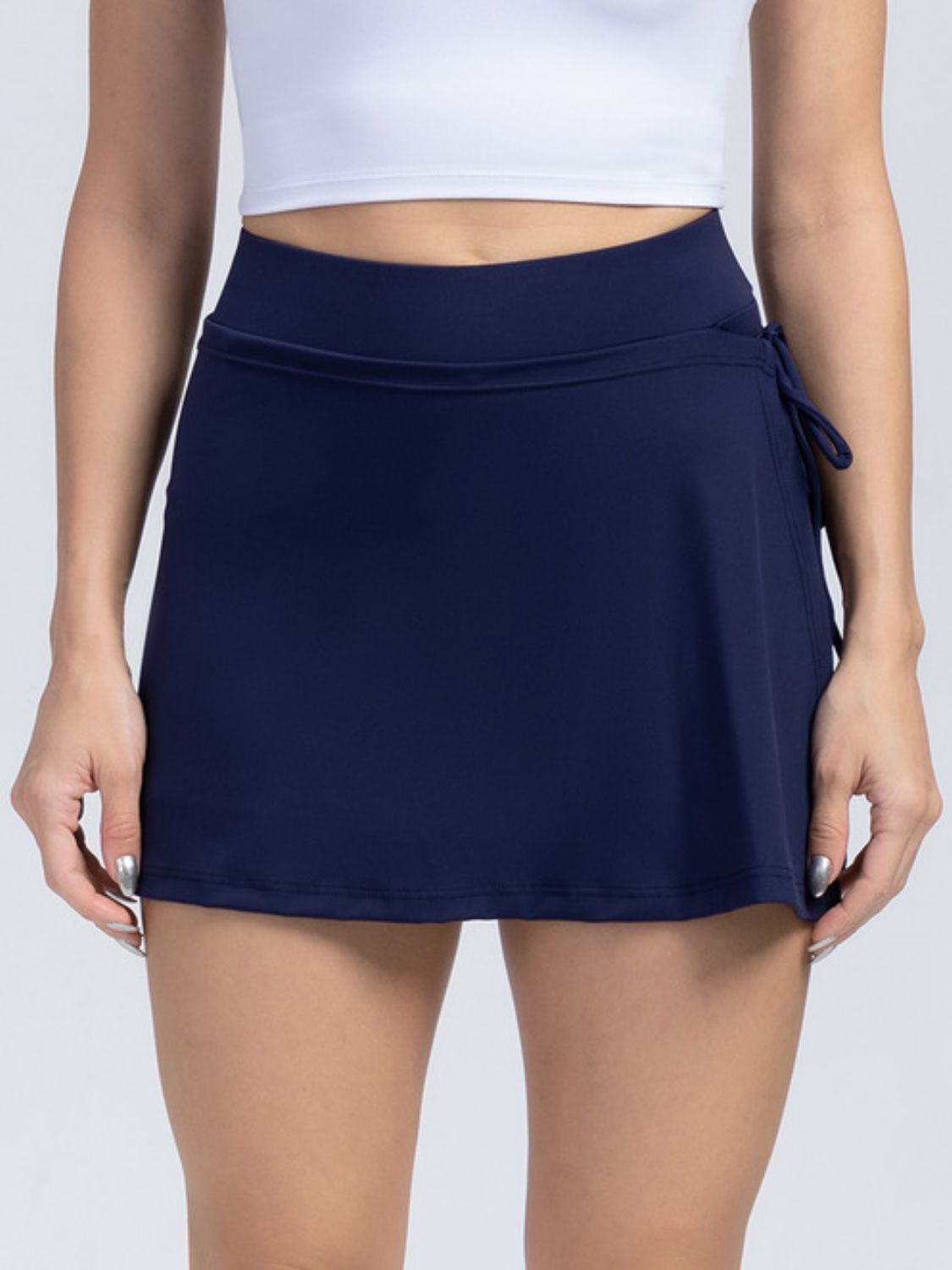 High Waist Active Skort with Pockets - ClozArt