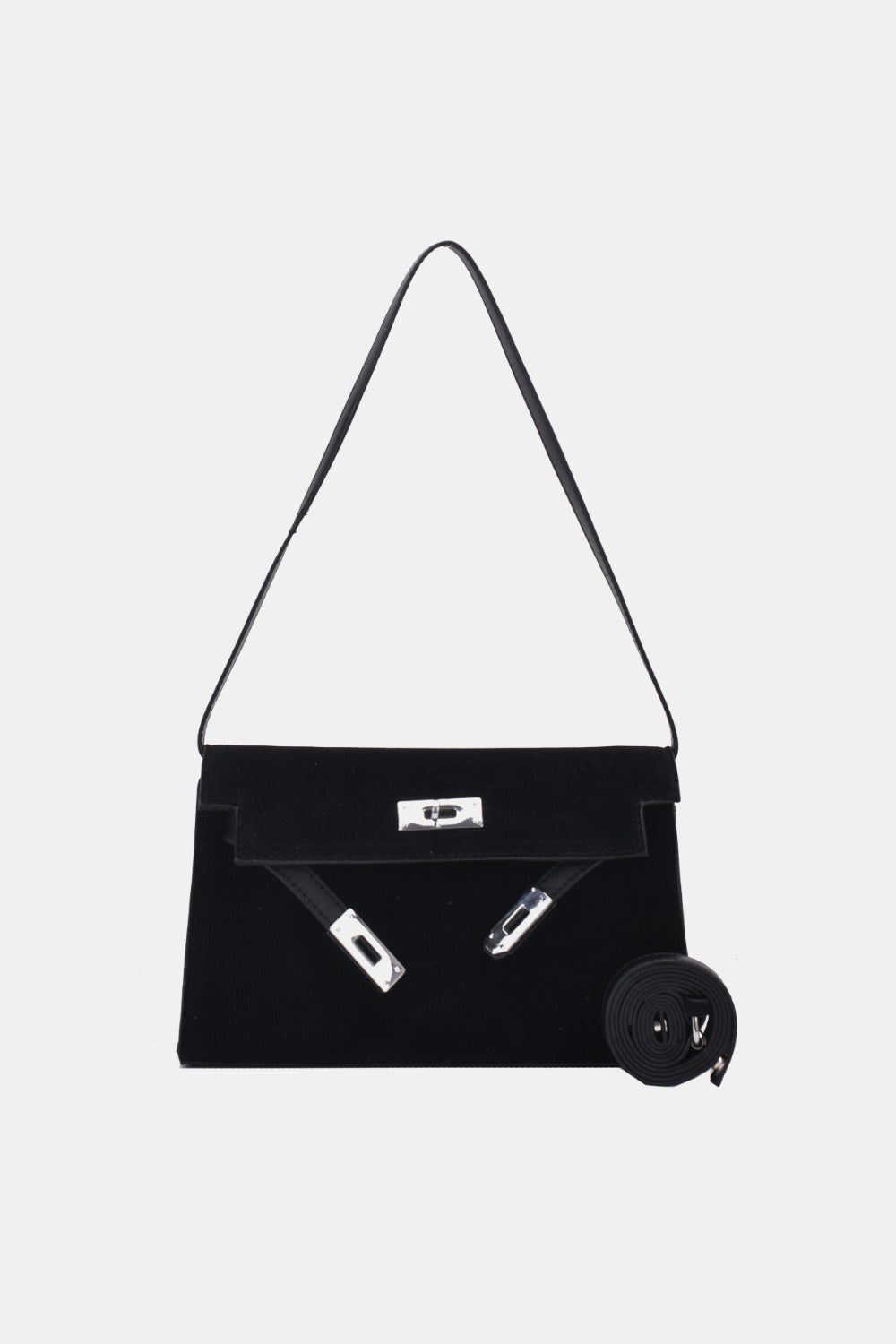 Suede PU Leather Strap Shoulder Bag - ClozArt