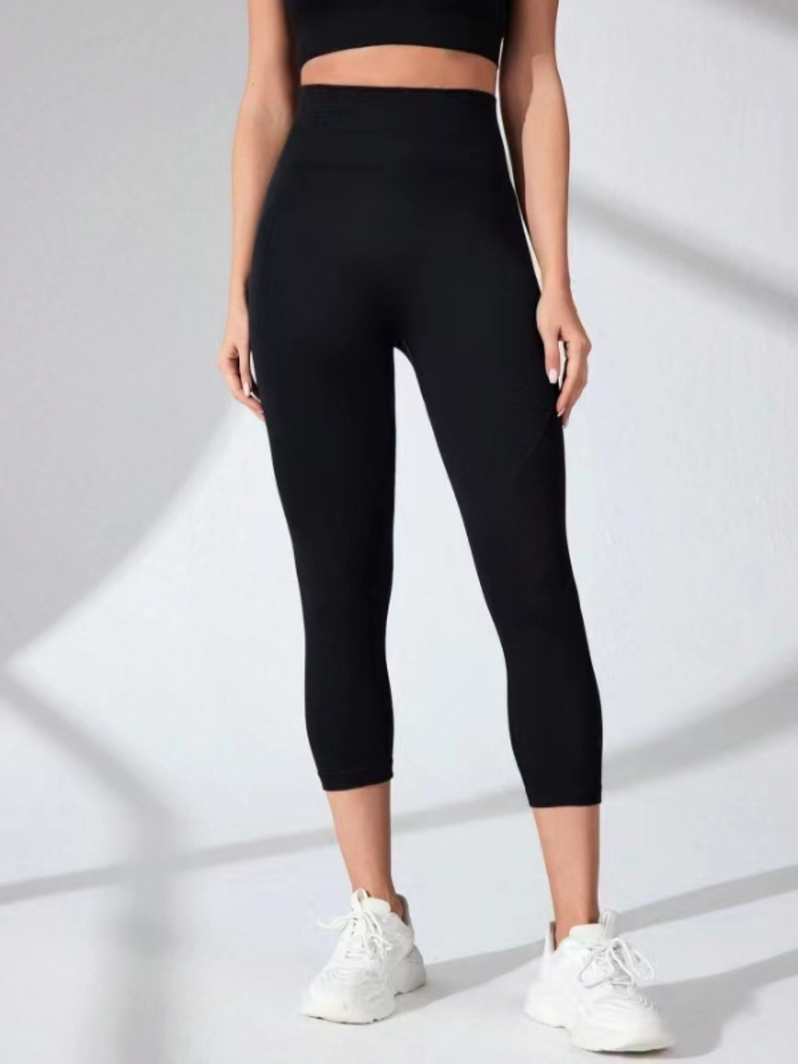 High Waist Cropped Active Leggings - ClozArt