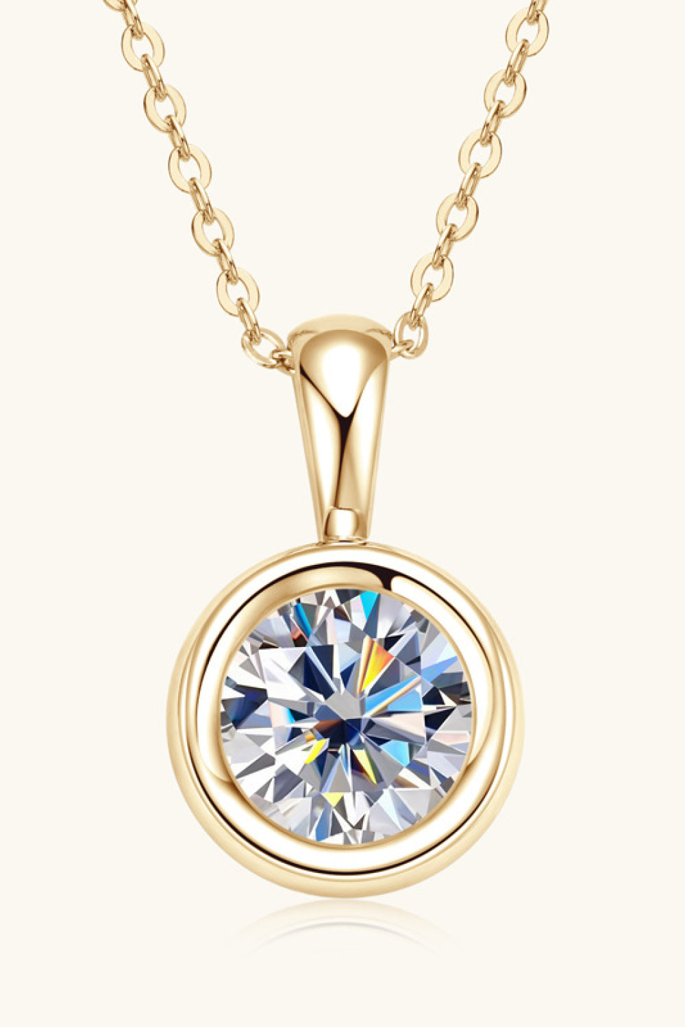 2 Carat Moissanite 925 Sterling Silver Necklace - ClozArt