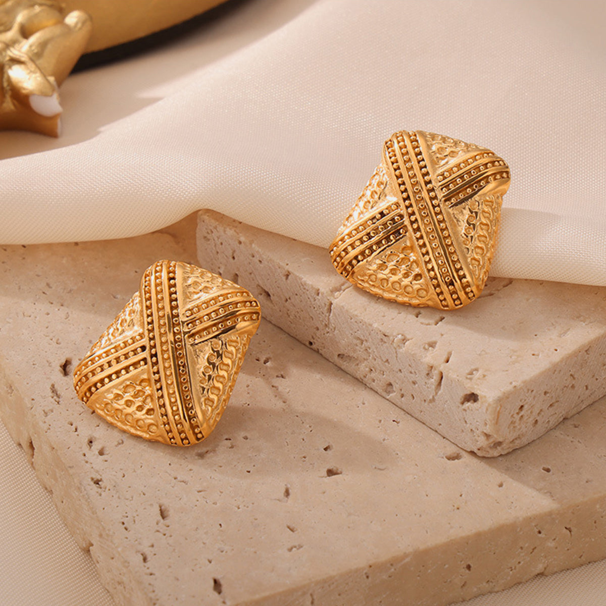 Titanium Steel Geometric Shape Earrings - ClozArt