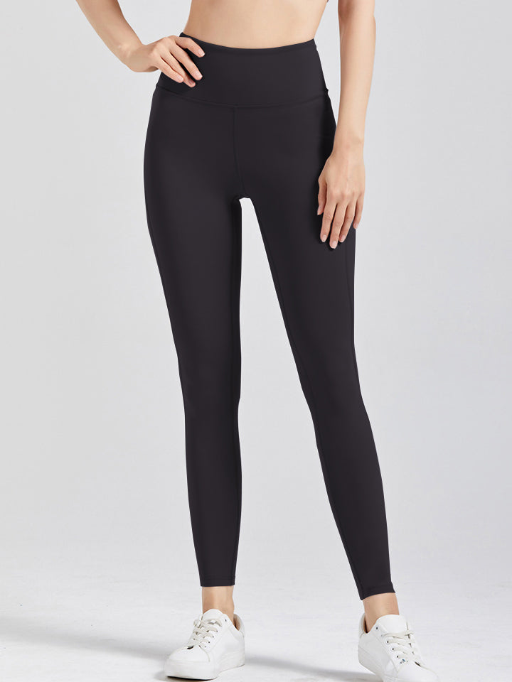 Wide Waistband Active Leggings - ClozArt