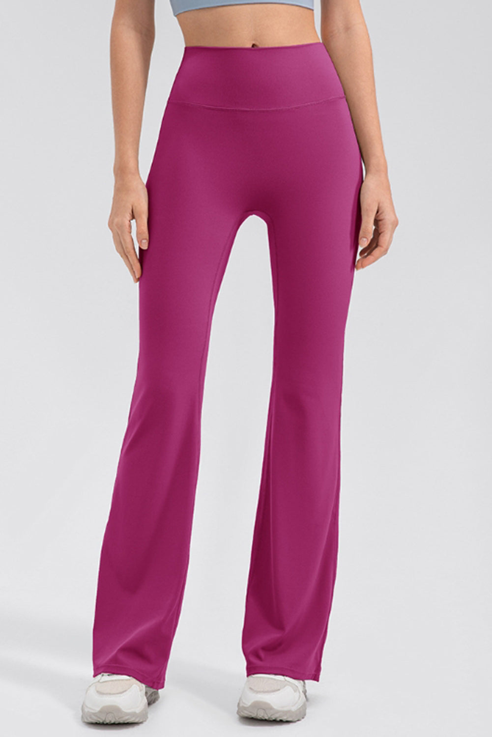 High Waist Straight Active Pants - ClozArt