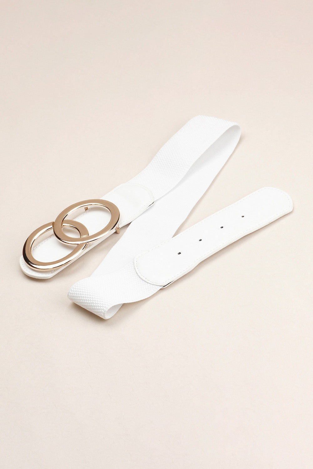 Zinc Alloy Buckle Elastic PU Belt - ClozArt